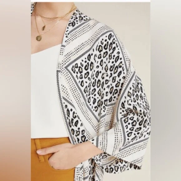 Anthropologie Margaux Leopard Duster Kimono by Mignon Doo // OS - Picture 2 of 6
